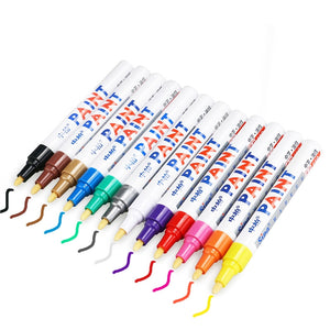 12 Colors Waterproof Fine Paint Oil Based Art Marker Pen