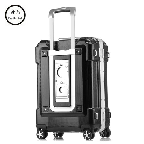 20 24 28 inch larger capacity ABS PC Aluminum Frame Luggage Bag Commercial Boarding case Trolley Travel Suitcase Password Box