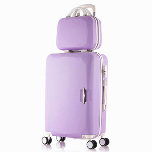 LeTrend Rolling Luggage Set Spinner Uisex Travel bag Suitcase Wheels Password Trolley 20 inch Student Carry On Hardside Trunk