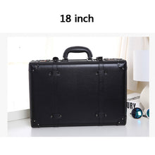 LeTrend Retro Rolling Luggage Spinner Vintage Leather Suitcase Wheel Trolley Women Travel Bag Men Trunk Student Carry On Luggage