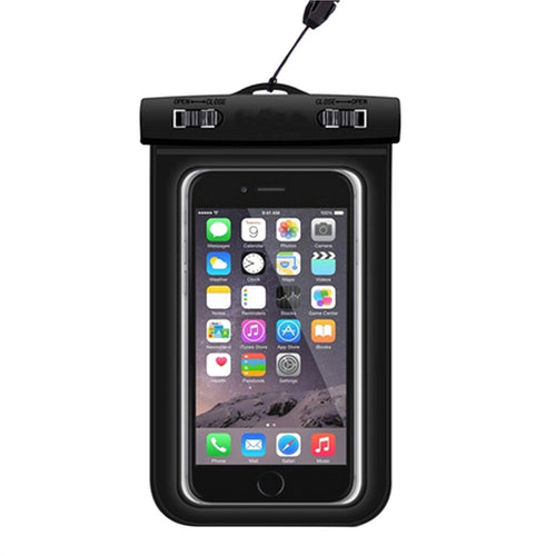 Universal Waterproof Case Dry Bag Pouch Clear Sensitive PVC Touch Screen for iPhone 7 6 6S Plus 5 5s 5c Galaxy S7 S7 Edge S6 S5 S4 Note 4 3 LG G5 G3 Up to 5.5