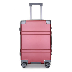 NEW 20" 24 Inch men Aluminum frame PC rolling hardside suitcase travel trolley case cabin suitcases for girls women luggage bag